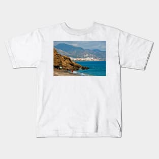 Penoncillo Beach Torrox Costa Nerja Spain Kids T-Shirt